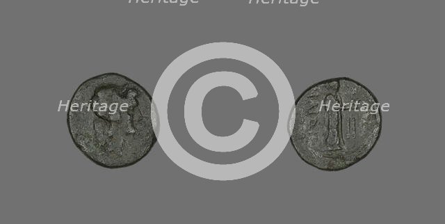 Hexas (Coin) Depicting the God Apollo, late 3rd-2nd century BCE. Creator: Unknown.