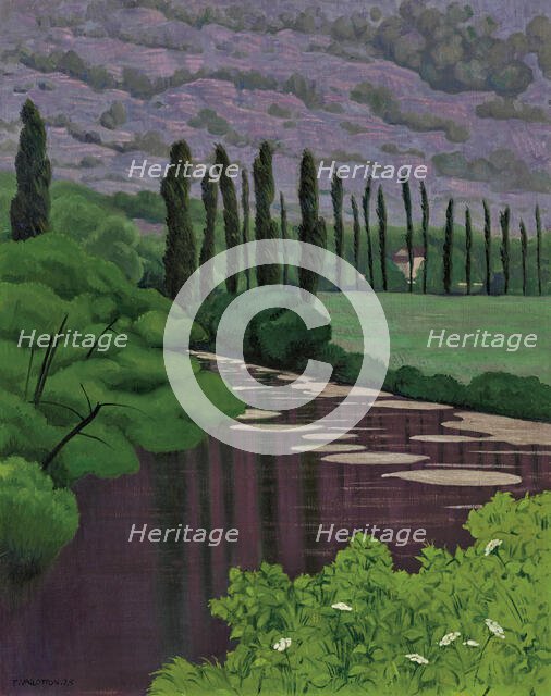 Paysage à Marcillac, 1925. Creator: Vallotton, Felix Edouard (1865-1925).