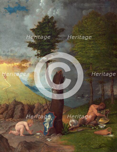 Allegory of Virtue and Vice, 1505. Creator: Lorenzo Lotto.