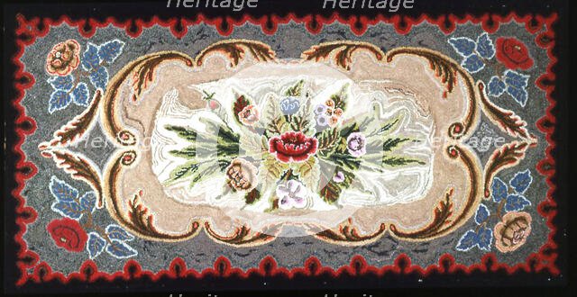 Rug, United States, 19th century. Creator: Unknown.