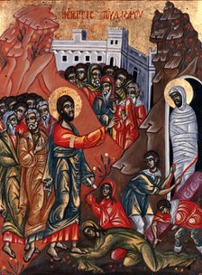 The Raising of Lazarus. Creator: Greek School.
