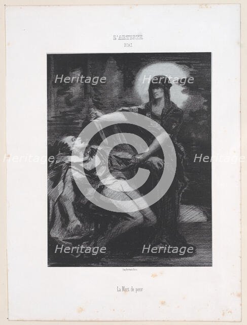 La Mort de peur, 1830-76., 1830-76. Creator: Narcisse Virgile Diaz de la Pena.