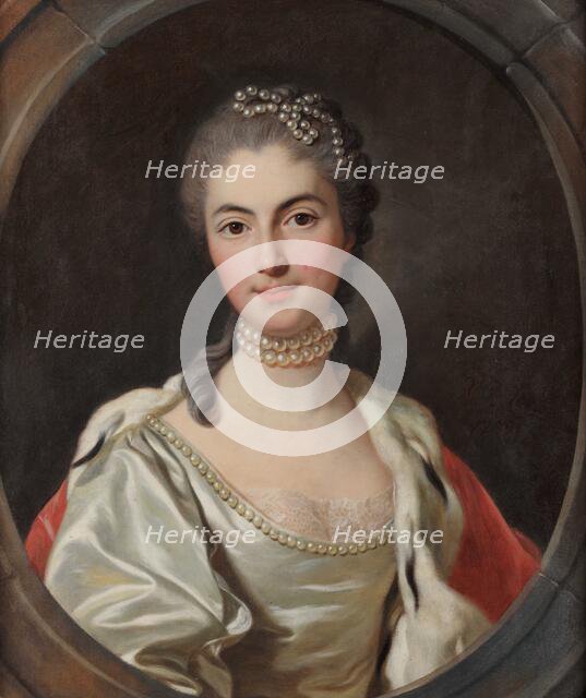 Portrait of Marquise Anna Malaspina (1727-1797), 1759. Creator: Van Loo, Louis Michel (1707-1771).