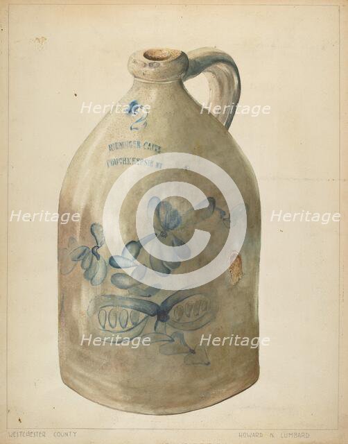 Jug, c. 1938. Creator: Howard Lumbard.