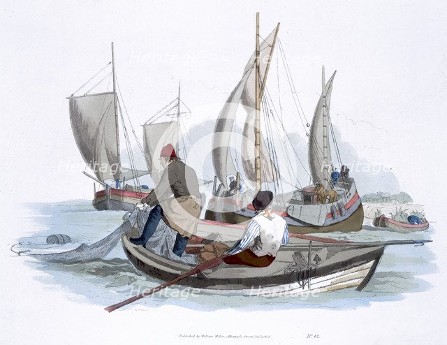 British fishermen, 1805. Artist: William Henry Pyne