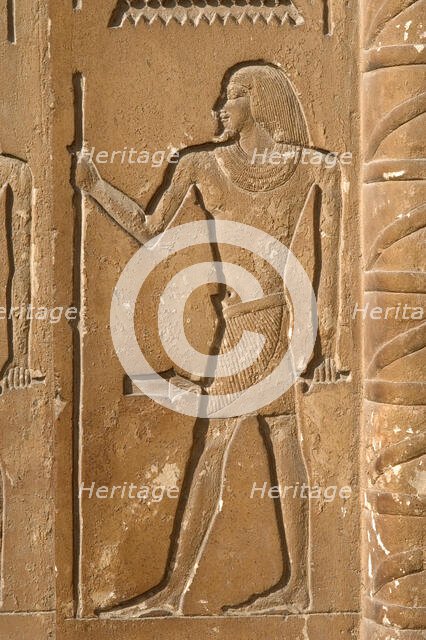 Male figure relief, Mastaba of Kagemni, Saqqara, Egypt, Old Kingdom, 6th Dynasty, 2350 BC (2003). Creator: Unknown.