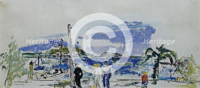 Sailors on the beach, 1933/1936. Creator: Wilhelm Thony.