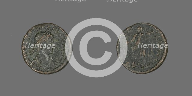 Coin Portraying Emperor Valentinian II, 375-392. Creator: Unknown.
