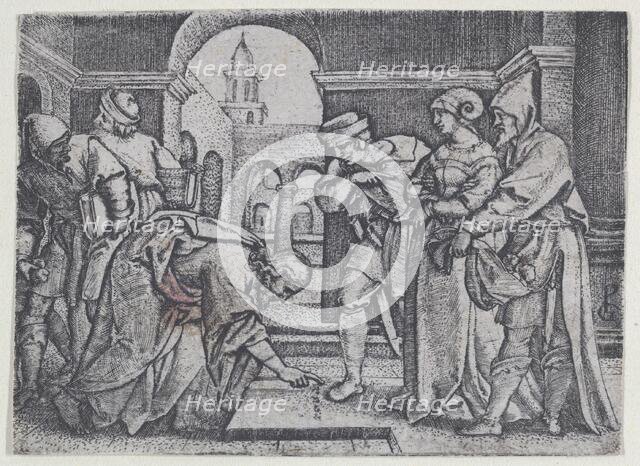 Christ and the Adulterous Woman. Creator: Georg Pencz.