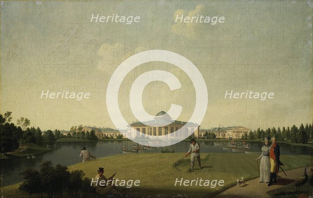 View of the Tauride Palace from the Garden, before 1797. Artist: Paterssen, Benjamin (1748-1815)