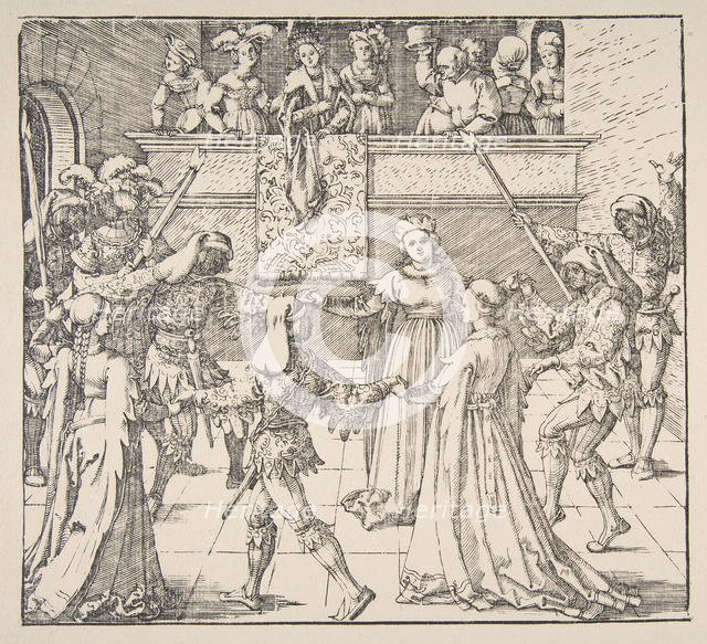 Masquerade Dance with Torches, 1922. Creator: Albrecht Durer.