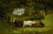 Driving Home the Cows, 1881. Creator: Edward Mitchell Bannister.
