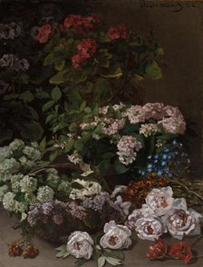 Spring Flowers, 1864. Creator: Claude Monet (French, 1840-1926).