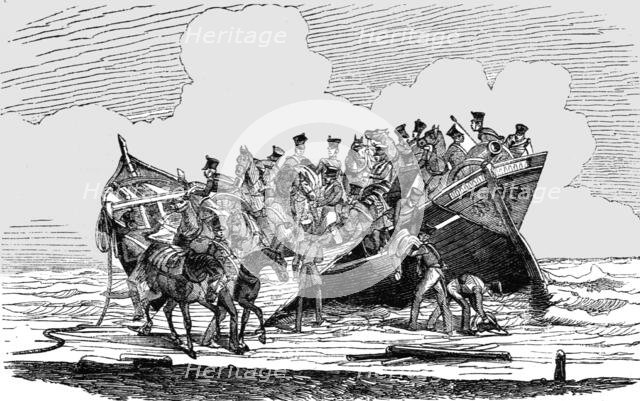 'Disembarkation of English Cavalry at the Crimea; The Expedition to the Crimea', 1854. Creator: Unknown.