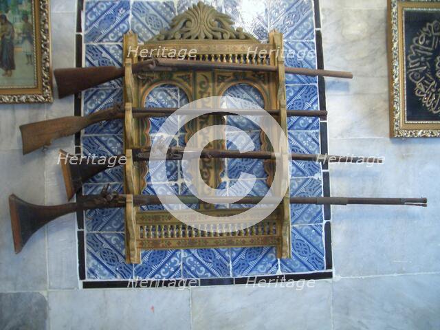 Guns, Dar Essid Museum, Sousse, Tunisia, 2009.  Creator: Amanda Waite.