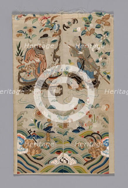 Sleeve band, China, Qing dynasty (1644-1911), 19th century. Creator: Unknown.