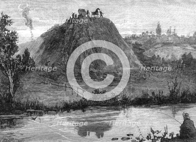 George Stephenson, Father of Railways: making a railway, 1881. Creator: W. I. Mosses.