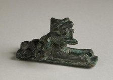 Reclining Lion or Cat with Prey, Roman Period (100-395 CE) or modern. Creator: Unknown.
