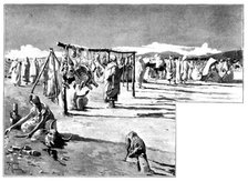 A Visit to Tafilet: a corner of a sôk, early in the morning, 1895. Creator: L. A. S..