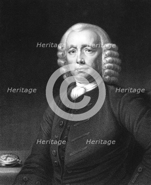 John Harrison, English clock maker, 1768.Artist: W Holl