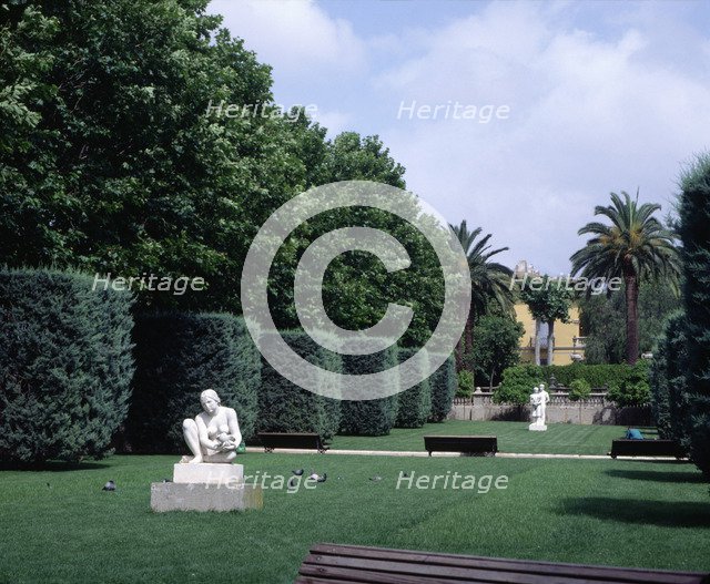 Partial view of the Municipal Park Can Boixeres in L'Hospitalet del Llobregat.