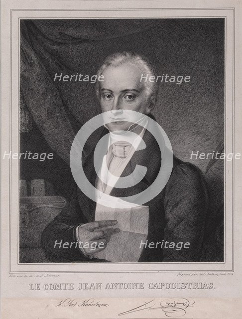 Count Ioannis Antonios Kapodistrias (1776-1831), 1834.