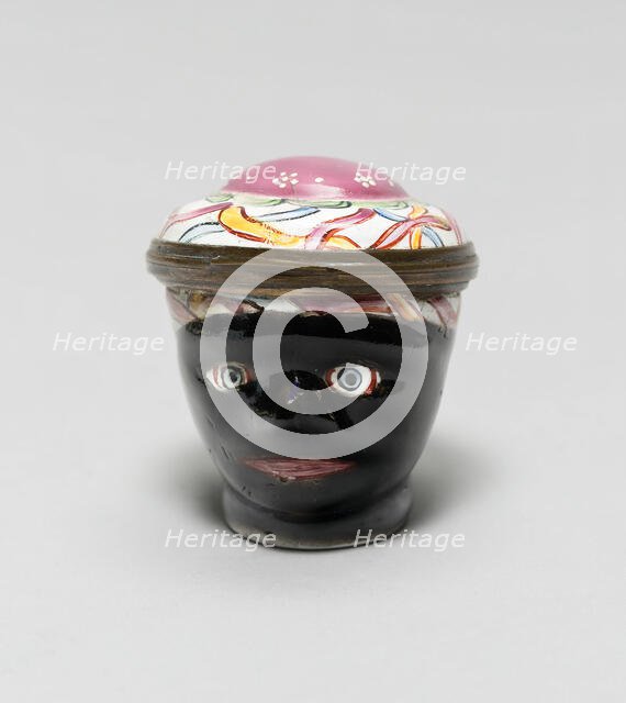 Box: Head of an African, England, c. 1750. Creator: Unknown.