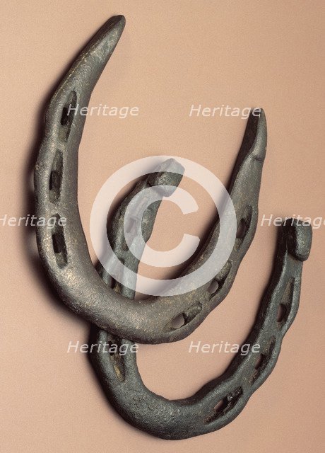 Horseshoes, 12th century. Artist: Unknown