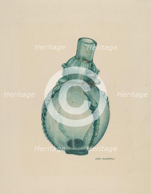 Perfume Bottle, c. 1941. Creator: Chris Makrenos.