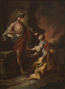 Christ Appearing to Mary Magdalene as a Gardener (Noli me tangere), 2nd half of 18th century. Creator: Circle of Paul Troger.