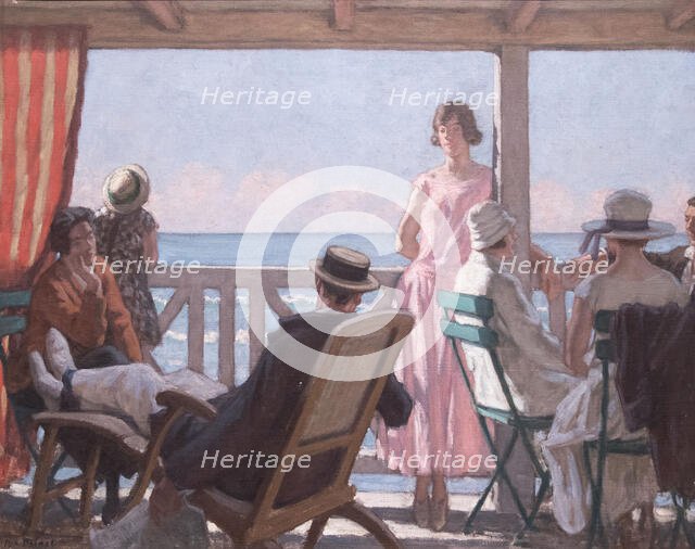 Au bord de la Manche , c. 1924. Creator: Prinet, René François Xavier (1861-1946).