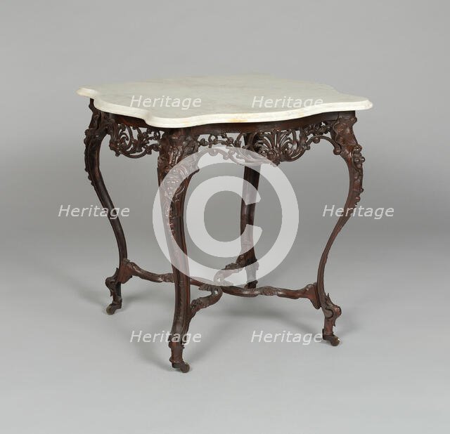 Center Table, 1852. Creator: Chase Brothers & Co.