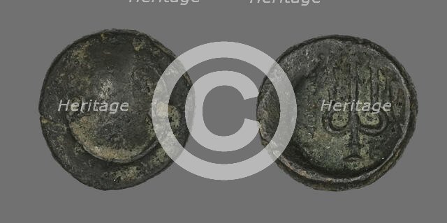 Coin Depicting a Boeotian Shield, 196-146 BCE. Creator: Unknown.