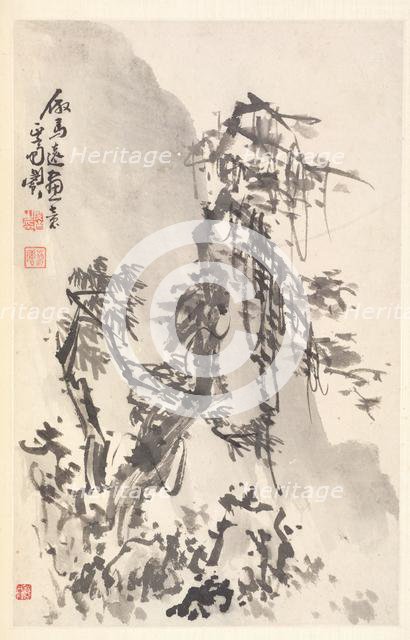 Landscape in the Manner of Ma Yuan, 1788. Creator: Min Zhen (Chinese, 1730-after 1788).