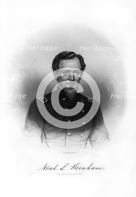 Colonel Noah Lane Farnham, American soldier, (1872).Artist: John A O'Neill