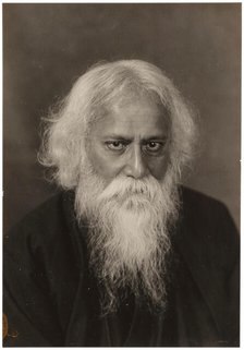 Portrait of Rabindranath Tagore (1861-1941), c1920. Creator: Erfurth, Hugo (1874-1948).