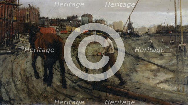 Building Site, c.1900. Creator: George Hendrik Breitner.