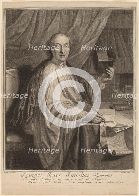 Jean-Baptiste Santeuil. Creator: Gerard Edelinck.