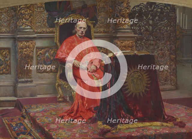 Portrait of Cardinal Sembratowicz, 1896. Creator: Aleksander Augustynowicz.