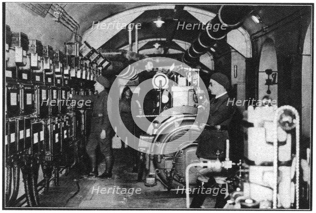 Electric light plant, Maginot Line, France, 1939. Artist: Unknown