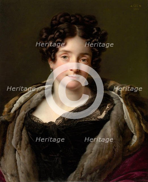 Madame Jacques-Louis-Étienne Reizet (Colette-Désirée-Thérèse Godefroy, 1782-1850), 1823. Creator: Girodet de Roucy-Trioson.