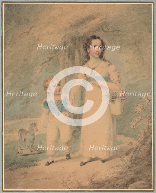 Children in the Park, 1824. Creator: Henry Inman.