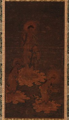 Buddha Amida's welcoming descent, Kamakura period, (14th century?). Creator: Unknown.