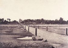 The Causeway Across the Vaigai River, January-March 1858. Creator: Captain Linnaeus Tripe.