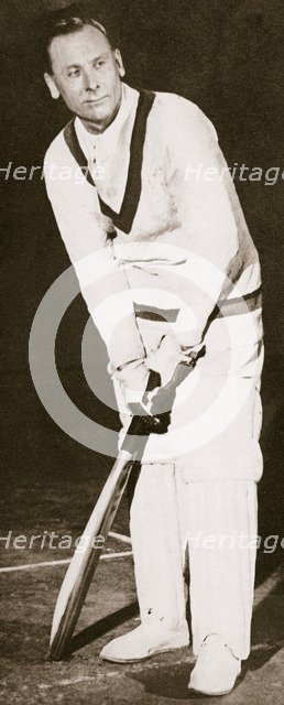 Jack Hobbs, English cricketer, 1925. Artist: Unknown