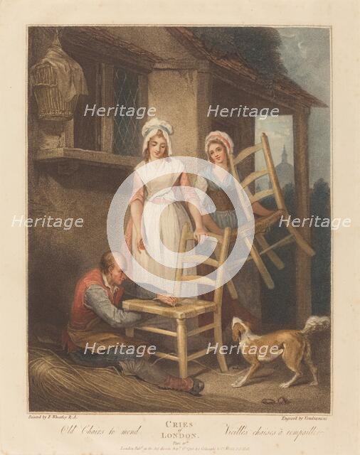 Old Chairs to Mend, published 1795. Creator: Giovanni Vendramini.