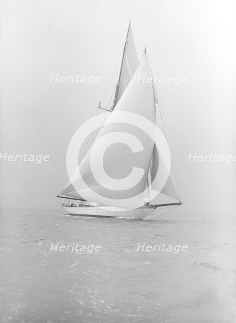 The schooner 'Meteor IV', 1913. Creator: Kirk & Sons of Cowes.