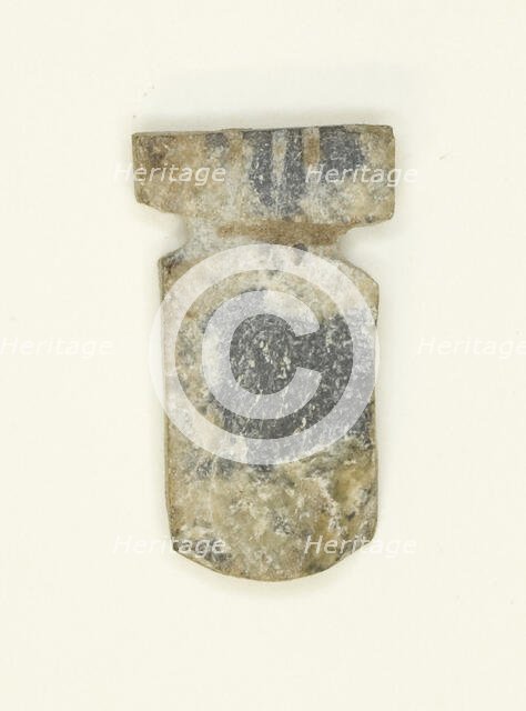 Inlay (?) in form of a Cartouche, Egypt, New Kingdom or later,  Dynasties 19- (1295 BCE-?). Creator: Unknown.