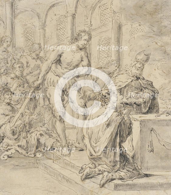 Sacrificial Scene, between 1596 and 1674. Creator: Leonard Bramer.