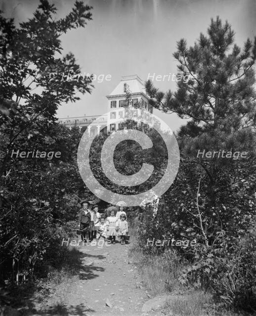 Garden path at Hotel Kaaterskill, Catskill Mts., N.Y., between 1895 and 1910. Creator: Unknown.